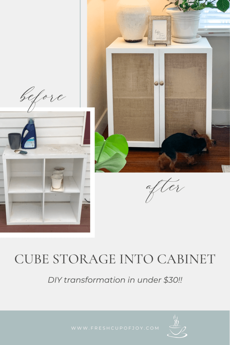 Image showcasing DIY Cube Storage Makeover: $30 Ikea Hack - Fresh Cup of Joy
