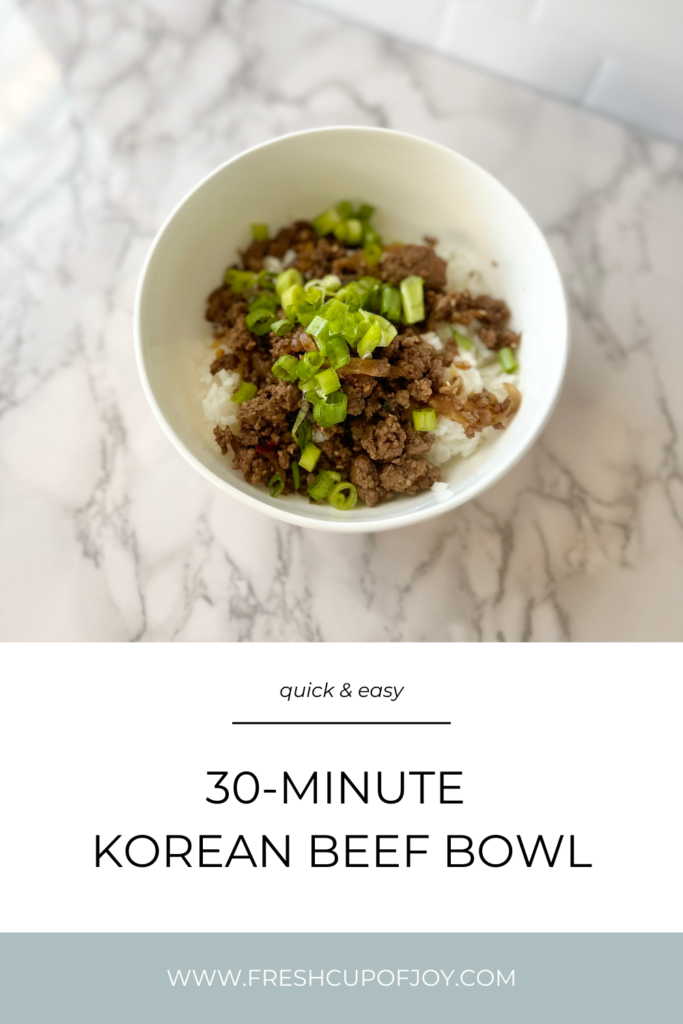 korean beef bowl