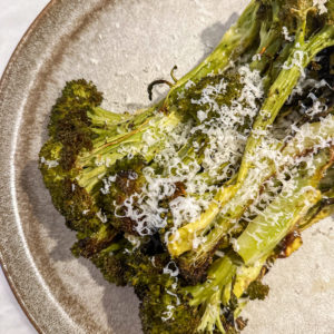 roasted broccoli with parmesan