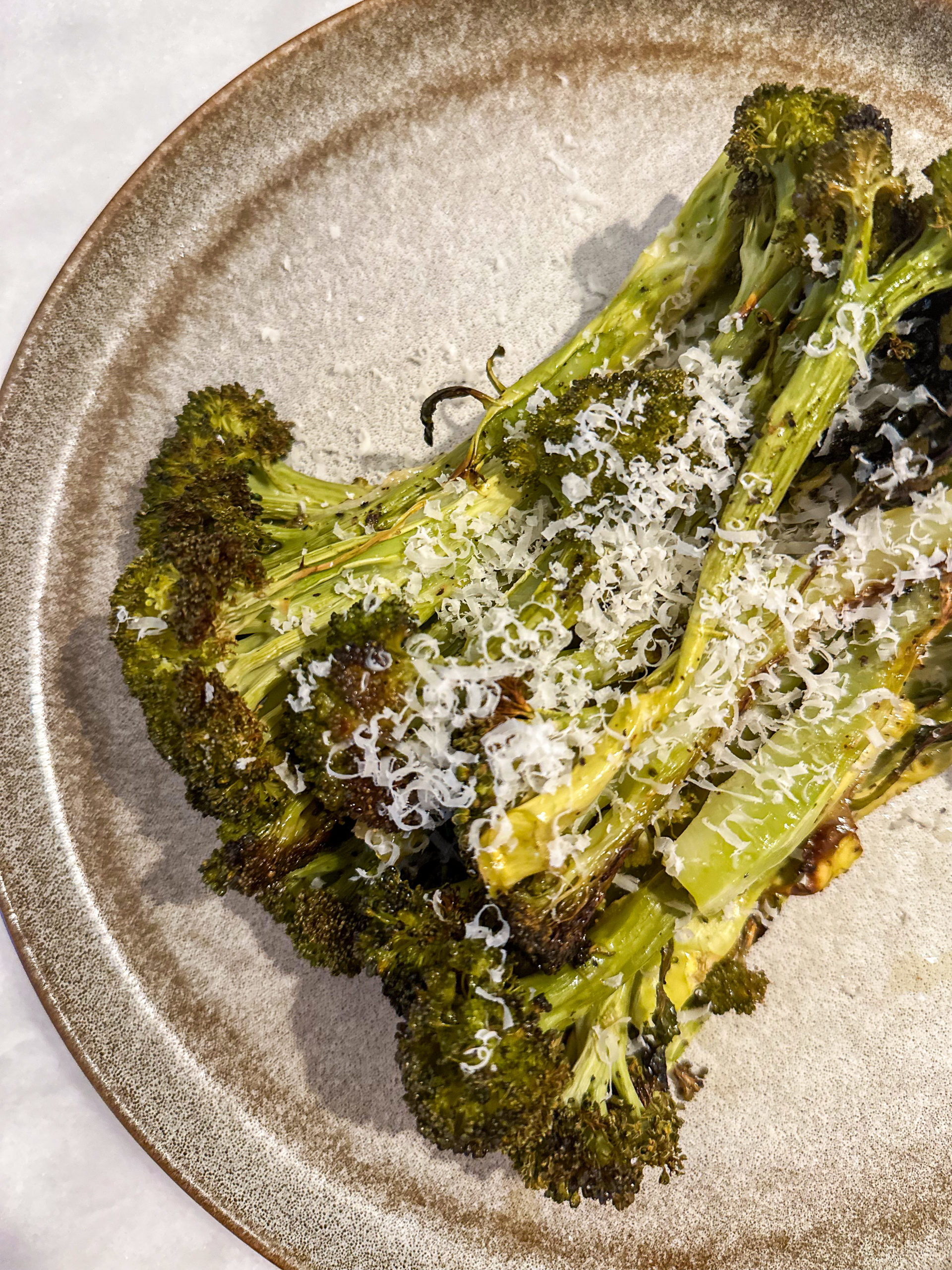 roasted broccoli with parmesan