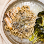 creamy chicken and mushroom pasta