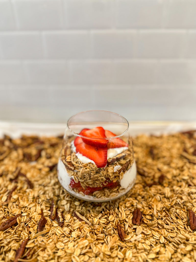 granola with maple syrup