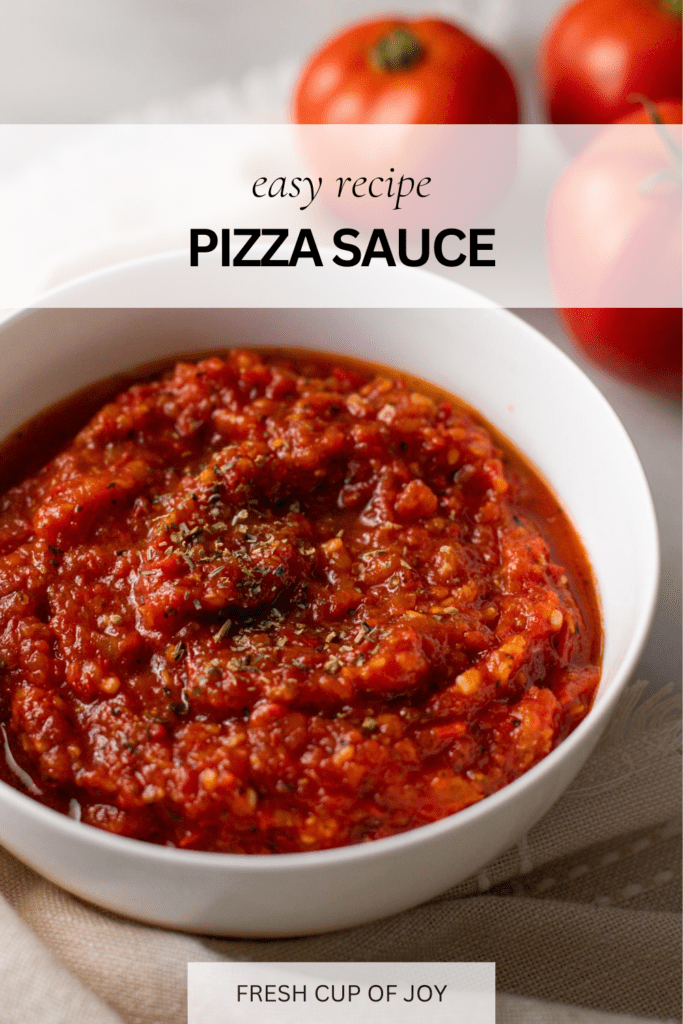 pizza sauce from fresh tomatoes