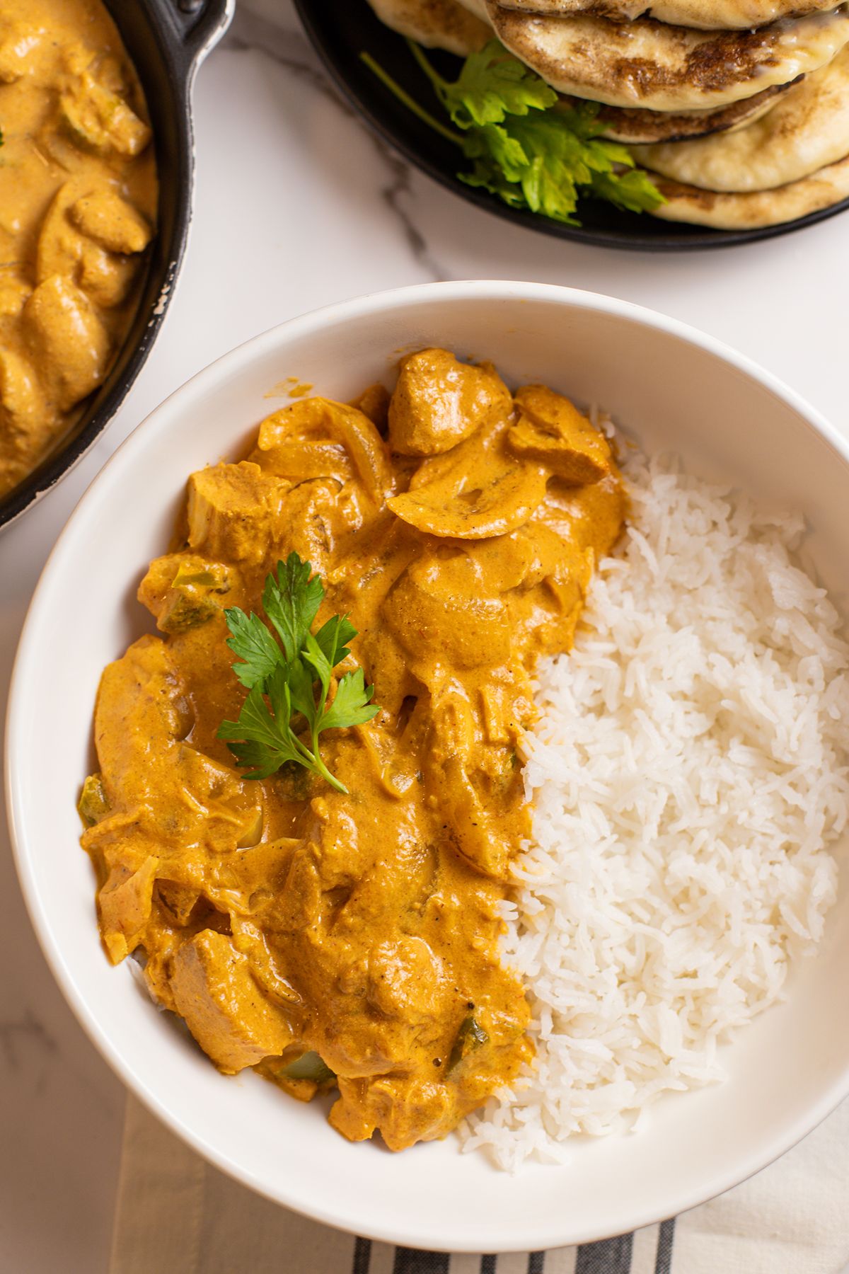 best slow cooker tikka masala recipe easy in bowl with rice