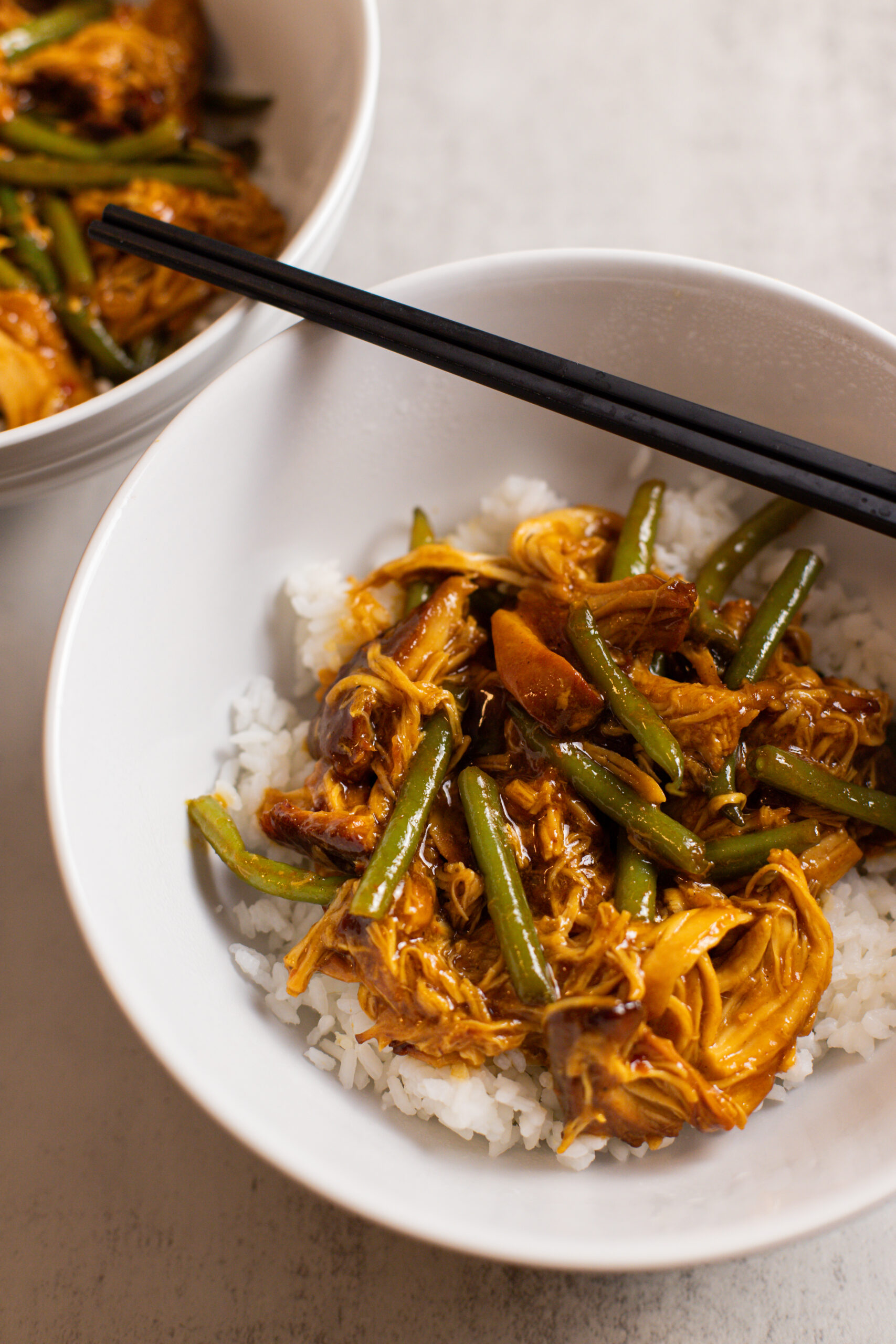 honey garlic chicken recipe in bowl