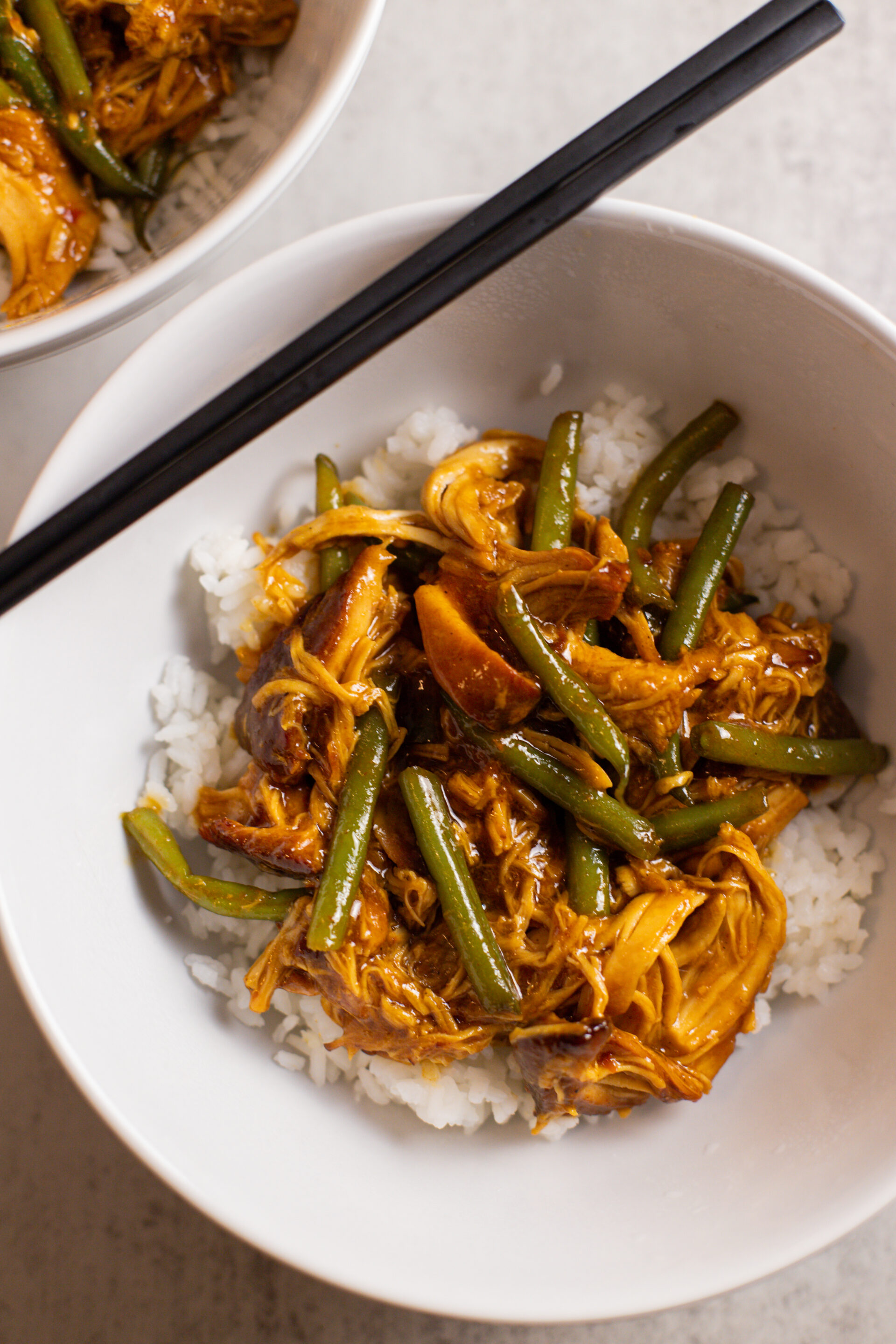 honey garlic chicken recipe in bowl