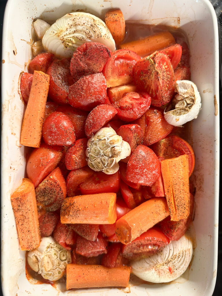 roasted tomato and basil soup