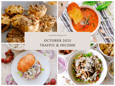 october income and traffic report for fresh cup of joy