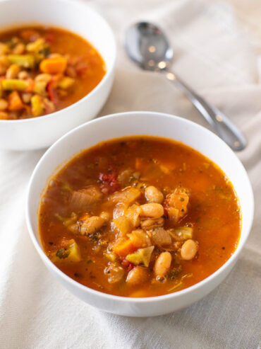 healthy comfort food, sardinian minestrone soup