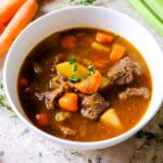 beef stew in the slow cooker with potatoes​
