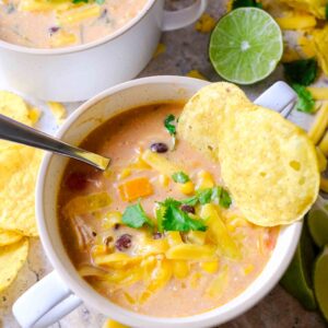creamy chicken tortilla soup slow cooker​