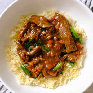 mongolian beef in a slow cooker