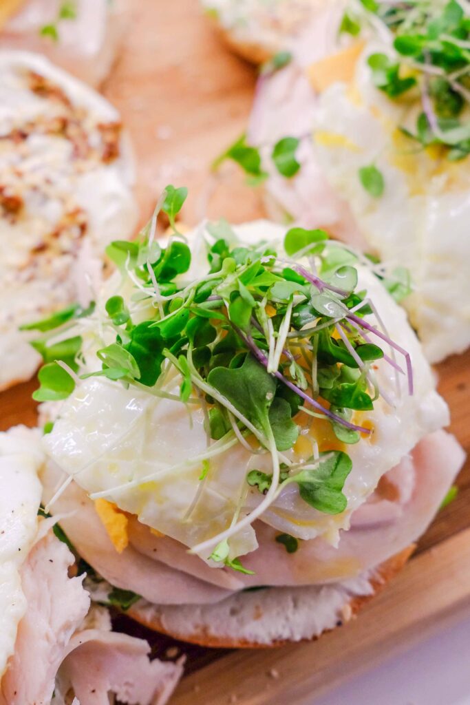 Bagel Sandwich on a plate