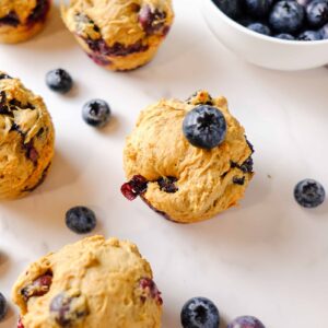 blueberry cottage cheese muffins