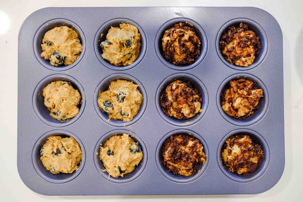 high protein cottage cheese cinnamon roll muffins recipe​ process