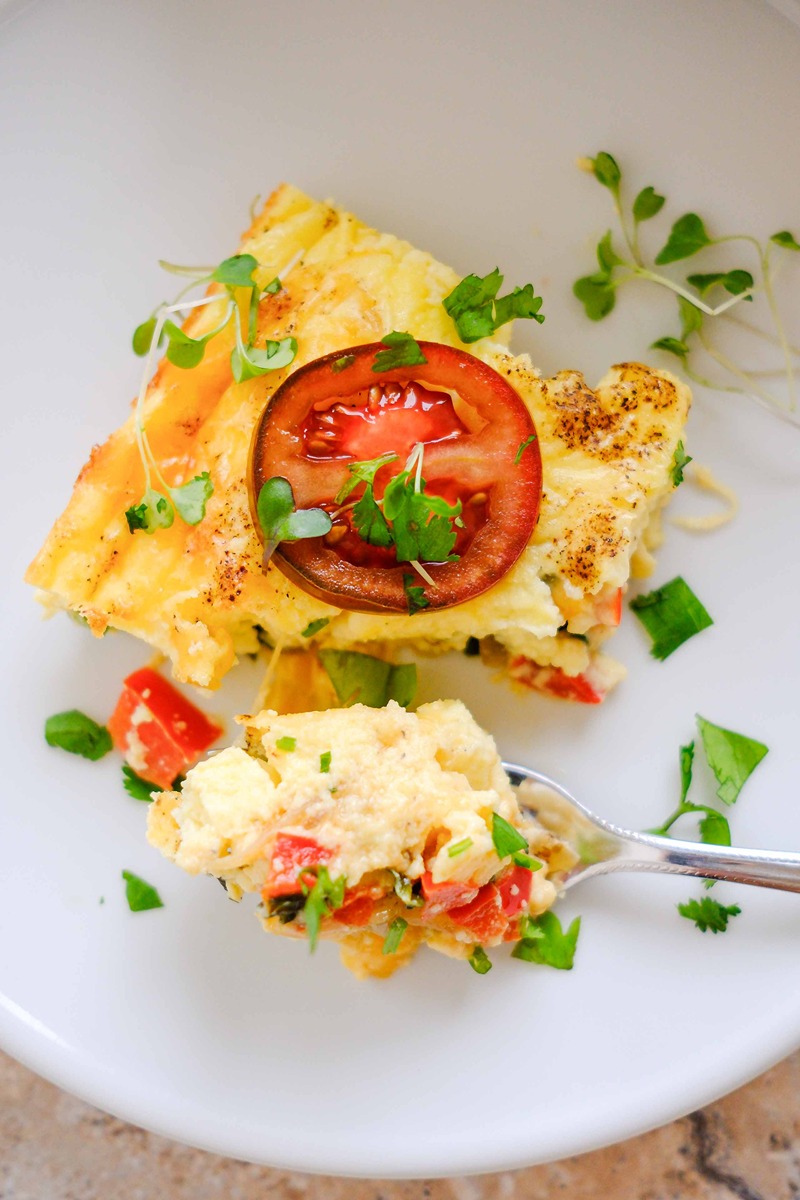 egg and cottage cheese bake