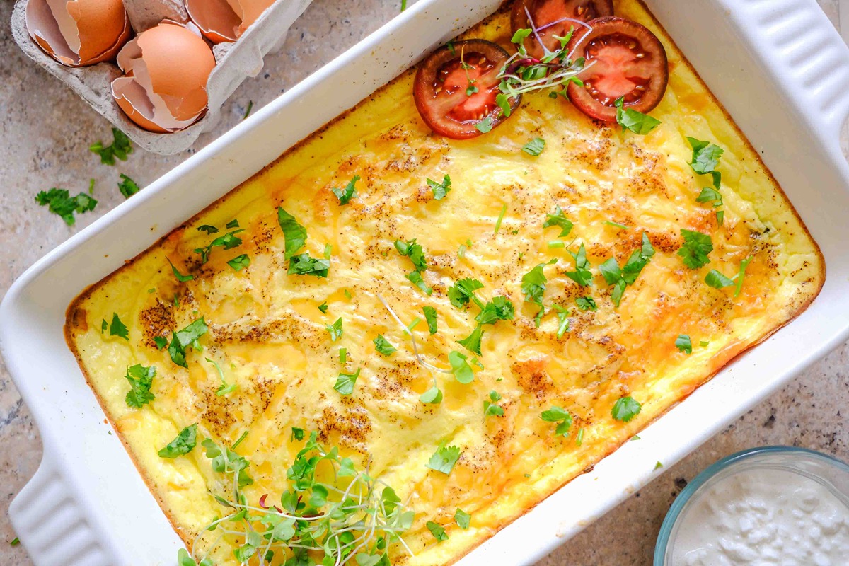 baked cottage cheese eggs recipe