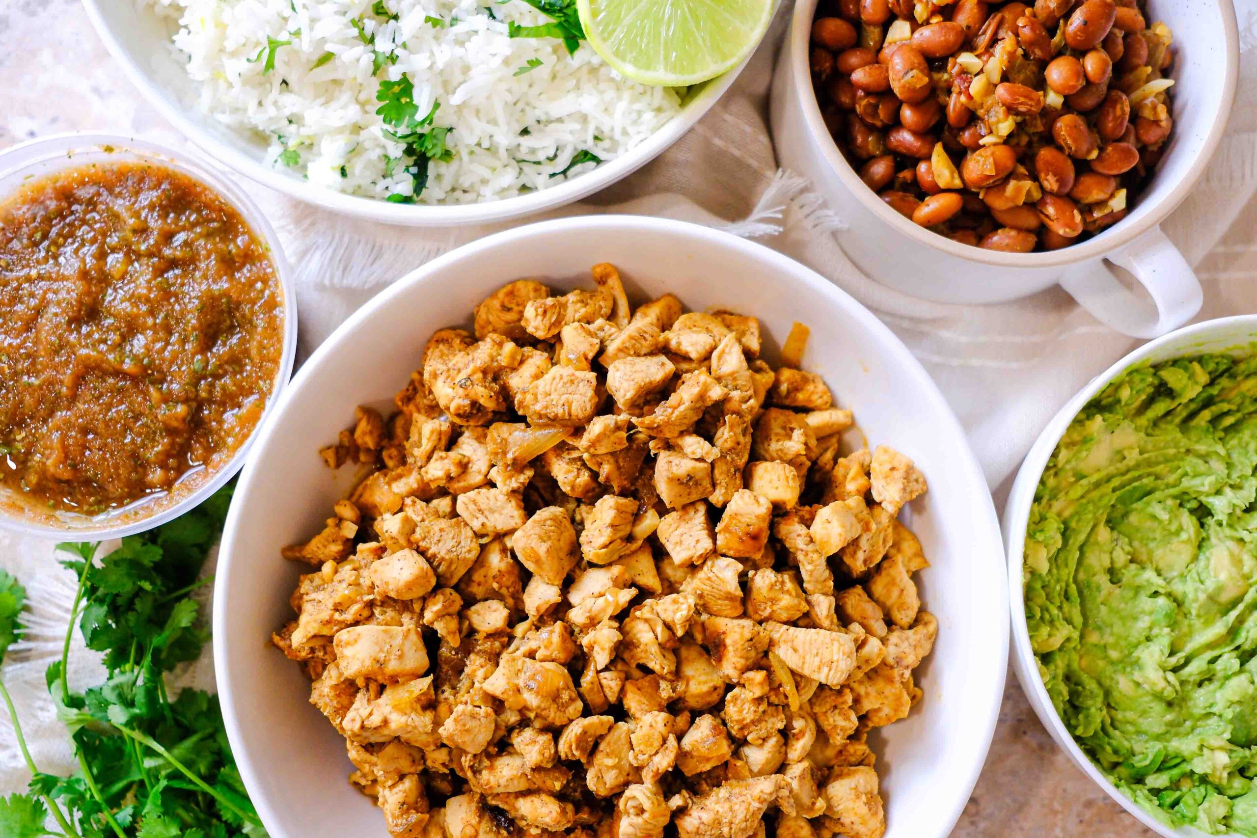 ingredients for recipe for chipotle burrito​