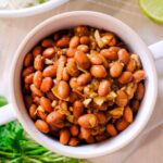chipotle pinto beans recipe​ in a bowl